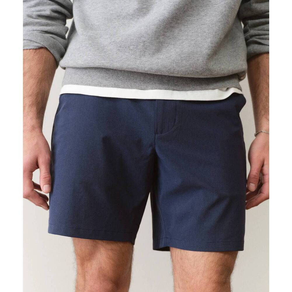 NEW MARINE LAYER thomas hybrid shorts in navy